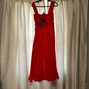 Farm Rio red pineapple dress NWT